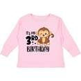 thumbnail image 3 of Inktastic Monkey Its My 3rd Birthday Boys or Girls Long Sleeve Toddler T-Shirt, 3 of 5