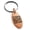 Rose, variant on Stainless Steel Letter N Initial Floral Box Monogram Engraved Small Oval Charm Keychain Keyring