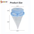 thumbnail image 5 of Spencer 4Pcs Reusable Floating Laundry Lint Fur Catcher for Washing Machine, Pet Hair Fur Remover Portable Lint Mesh Bag Hair Filter Net Pouch "Blue", 5 of 9