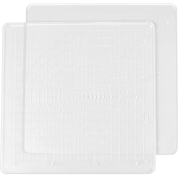 2 Pack Acrylic Board Cutting Mat 7.5 inch Fine Calibrated Pad Cutting mats