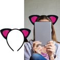 thumbnail image 2 of Plush Animal Ears Hairbands Cosplay Hairband Costume Animals Headpieces Bows Tie Headwear For Birthday Theme Parties, 2 of 4