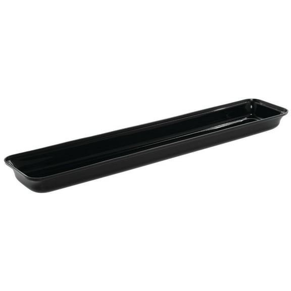 HUBERT® Food Pan Black Acrylic - 30" L x 6" W x 2" D