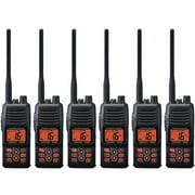 Standard Horizon HX400IS Handheld VHF 40 Channels DSC Noise Canceling Mic IPX8 WaterRating (6 Pack)
