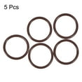 thumbnail image 2 of Fluorine Rubber O-Rings 27mm OD 22mm ID 2.5mm Width FKM Seal Gasket, Brown 5pcs, 2 of 3