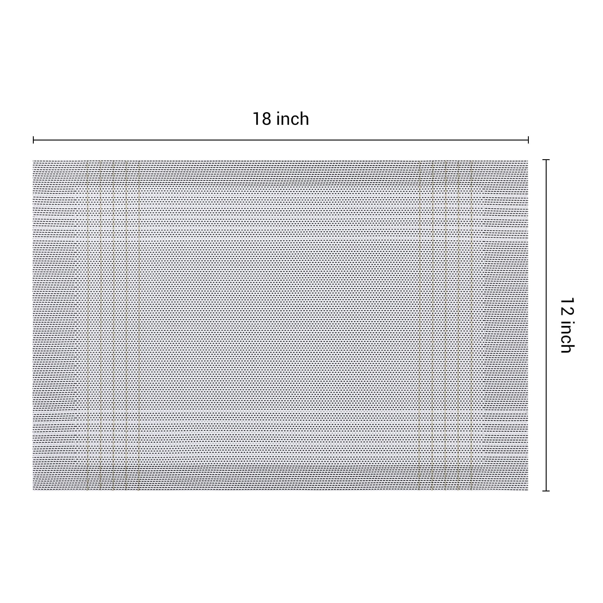 Unique Bargains Placemats Set of 8 for Dining Table Indoor Decor Kitchen Mat Light Gray