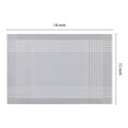 thumbnail image 4 of Unique Bargains Placemats Set of 8 for Dining Table Indoor Decor Kitchen Mat Light Gray, 4 of 7