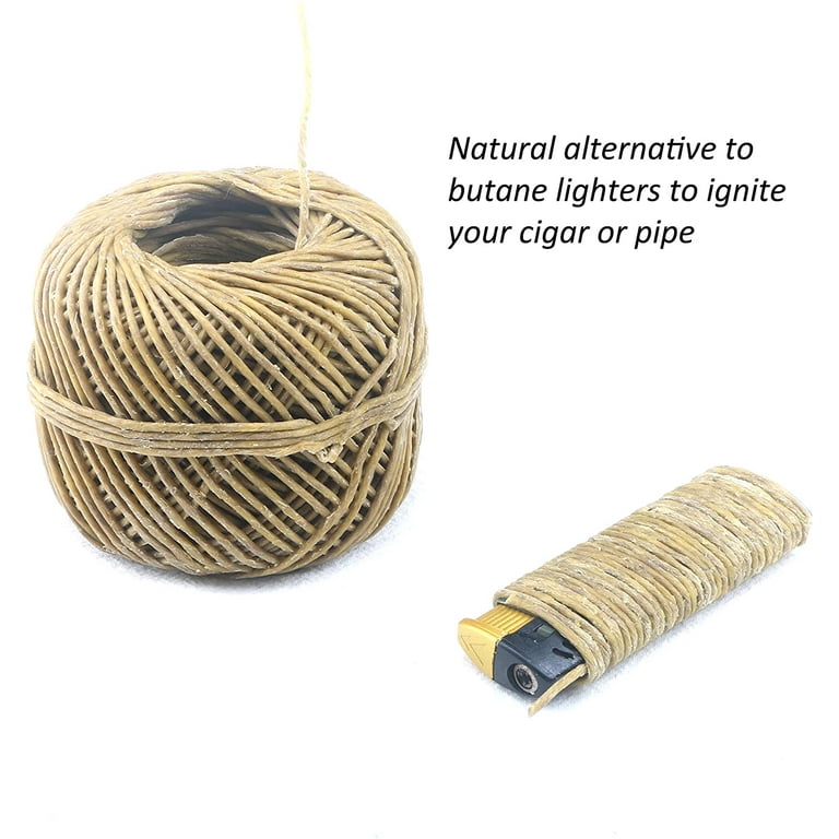 100% Organic 200 FT Hemp Wick Coated with Natural Beeswax-Standard  Size(1.0mm)