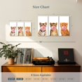 thumbnail image 3 of Elephant Stock Wild Cubs Bubble Gum Wall Art - Horizontal Multi Panel Canvas - Living Room Wall Decor - Humor Multi Panel - White And Pink Decor - 23" x 14", 3 of 4