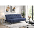 thumbnail image 2 of Sofa Cama Reclinable El Bazar Store New York Azul Terciopelo Marino Futón 3 posiciones Sala, 2 of 7