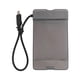 thumbnail image 1 of USB C 2.5 Inch Hard Drive Enclosure 5Gbps External Transparent Case for 7‑9.5mm 2.5 Inch SATA SSD HDD Transparent Black (Not Inclube Hard Disk), 1 of 4