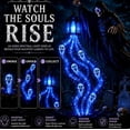 thumbnail image 3 of Grim Reaper Soul Harvester Stake with Spectral Silhouette & No Wires Solar Lights Outdoor for Halloween Graveyard, 3 of 6