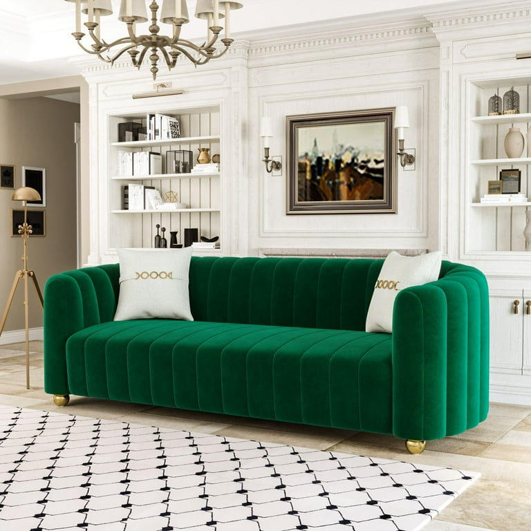 Walmart velvet couch discount