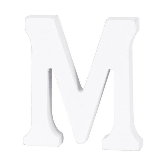 Clispeed 1Set White Wood Letter Ornament Home Decorations for Home Party Decoration
