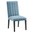 thumbnail image 2 of Modway Catalyst 19.5" Modern Velvet Dining Side Chairs in Black/Blue (Set of 2), 2 of 2