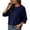 Navy, variant on Tqcoqu Womens Half Sleeve Tops Casual Trendy Sweaters Crewneck Cropped Sweater Knit Tops,Black,Women's S-XXL