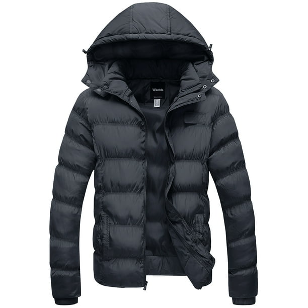 Wantdo Men's Big&Tall Hooded Winter Coat Warm Puffer Jacket Thicken ...