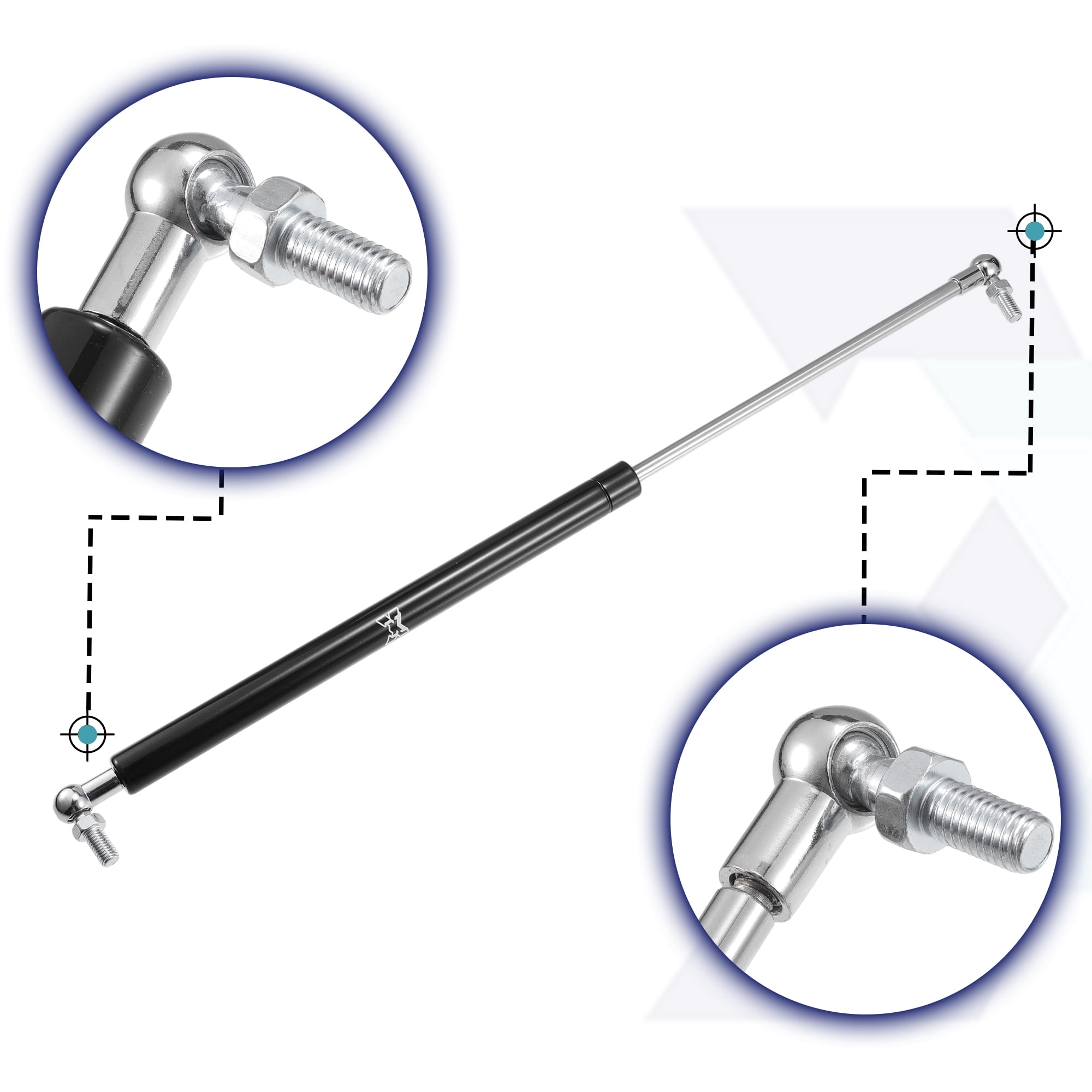 Unique Bargains 2 Pcs 20inch Lift Supports Struts Gas Spring with Wrench for RV Car 100lb