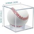thumbnail image 5 of Baseball Display Case, UV Protected Acrylic Boxes for Display,Clear Display Case Baseball Cube Memorabilia Showcase Autograph Ball Protector - for Official Size Ball, 5 of 6