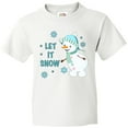 thumbnail image 3 of Inktastic let it snow snowman Youth T-Shirt, 3 of 5