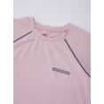 thumbnail image 4 of Hansber Kids Girls Boys Dry Fit Sports T-Shirts Athletic Shirts Short Sleeve Activewear Tees Tops for Pink 120, 4 of 6