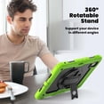 thumbnail image 5 of JINRAN Case for iPad Pro 11 inch (M4) 5th Generation 2024, Heavy Duty Shockproof Protective Case with Screen Protector, 360° Rotating Stand, Hand/Shoulder Strap, 5 of 9