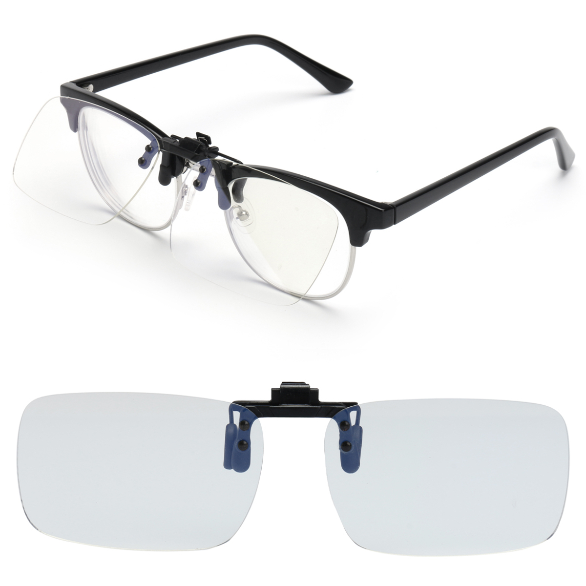 Anti Blue Ray Clipon Clip Lens For Computer Phone Game TV Glasses