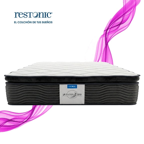 Colchon Matrimonial Restonic Ortopedico Anti-Estrés MoonCare + 2 Almohadas Confort