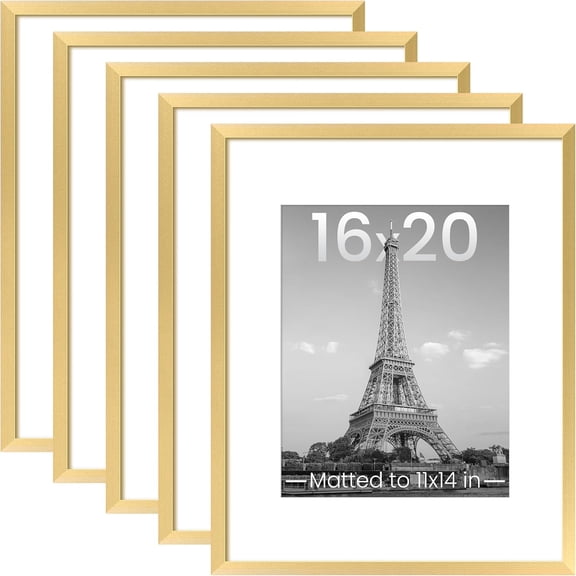 16x20 Gallery Wall Picture Frame Set of 5 Gold