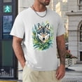 thumbnail image 4 of Hanmun Hand-Drawn Men's Print Vintage T-Shirts Short Sleeve Crew Neck Casual Size S-3XL USA, 4 of 9