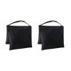thumbnail image 1 of Bolsas de peso para fotografía de saco de arena para soporte de video, 2 paquetes (negro) Saco de arena equilibrado con cremallera doble, 1 of 5
