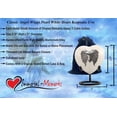 thumbnail image 4 of Angel Wings Heart Keepsake Urn - Loving Angel Wings Mini Heart Cremation Urn for Ashes- Handcrafted Angel Wings & Heart Sharing Urn with Stand, Velvet Case & Bag (Pearl White Heart Keepsake), 4 of 4