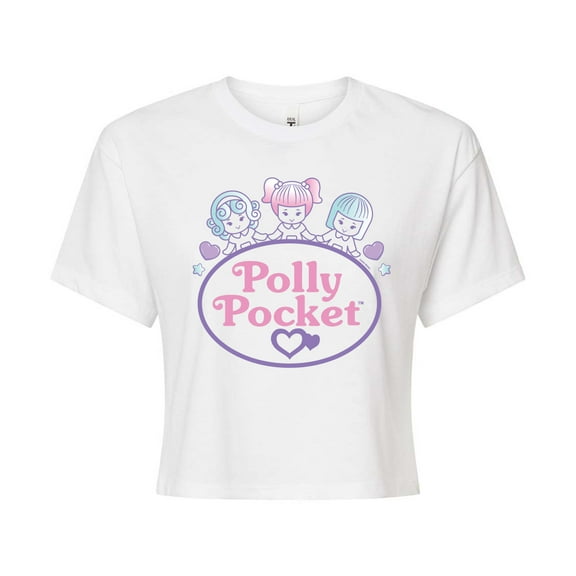 Polly Pocket - Polly Pocket And Friends Logo - Junior's - Women's Cropped T-shirt
