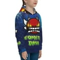 thumbnail image 3 of Geometry Dash Kids' Hoodie 3d Print Sweatshirt Soft Pullover Hooded With Big Pockets Fans Gifts For Boys Or Girls Small, 3 of 7