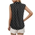 thumbnail image 6 of Otvok Womens V-Neck Sleeveless Printed Casual Top Sleeveless Button Up Work Shirt, 6 of 6