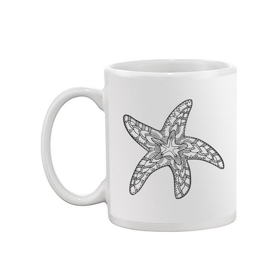 Starfish In Zentangle Style Mug - Image by Shutterstock
