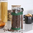 thumbnail image 5 of KKC HOME ACCENTS Glass Coffee Bean Storage Container with Scoop,Sealed Glass Storage Jar with Airtight Locking Lid,Airtight Nut Container,Sealed Container for Coffee Bean,Nut,50 fluid-oz, 5 of 10