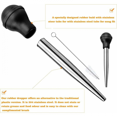 thumbnail image 3 of Sauce Basters in 304 Stainless Steel and Rubber, Juice Baster Pipette Kitchen Injection Needle with Cleaning Brush for BBQ Cooking, 3 of 4