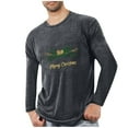 thumbnail image 2 of gbyLJF Men's Christmas Printed Top Lightweight Round Neck Long Sleeve T-shirt Casual Comfy Sweatshirt Christmas gifts for Men, 2 of 4