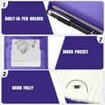 thumbnail image 4 of Set de Soporte para Mini Bloc de Notas de Bolsillo Outus con 50 Hojas Rayadas Morado, 4 of 6