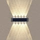thumbnail image 1 of 4 Luces Solares de Pared | Lámparas Led Impermeables para Exteriores | Apliques Modernos de Plástico Negro | Iluminación Solar Vertical para Jardín, Porche, Patio, Pasarela, 1 of 6