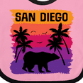thumbnail image 4 of Inktastic San Diego California Sunset Boys or Girls Baby Bib, 4 of 4