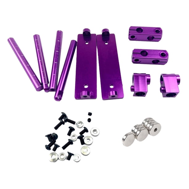 Kit de montaje de poste de carrocería invisible RC 1/10, piezas de coche RC, resistente, alto, portátil, reemplazo Púrpura
