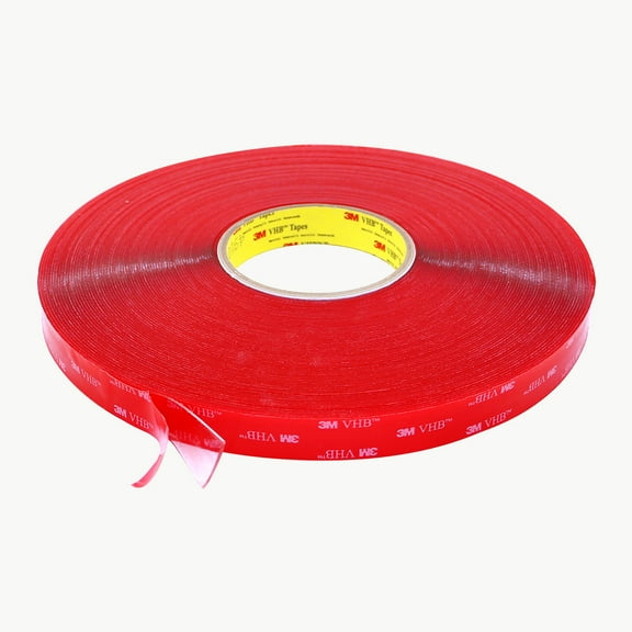 3M VHB 4910 Clear Tape - 1 mm (40 mil) - 3/4" x 36 yds - High Bond - Mounting - Double-sided - Heavy Duty