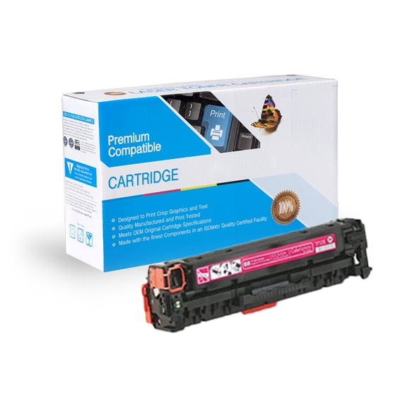 FantasTech Compatible with Canon /HP CC533A Magenta Toner Cartridge, 2-Pack, with Free Delivery
