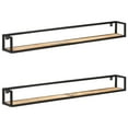 thumbnail image 1 of vidaXL Wall Shelves 2 pcs 160 cm Rough Mango Wood, 1 of 5