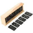 thumbnail image 2 of 28Pcs/Set Dominoes Set,Wooden Double Six Dominoes Set,Wooden Cards Educationabl Kids Toy Set Interesting Learning Board Game Children Gift, Traditional Games, 2 of 9