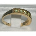 thumbnail image 3 of LBG Solid 10k .417 Yellow Gold Natural Peridot Womens Band Ring - Sizes 4 to 12 Available, 3 of 3