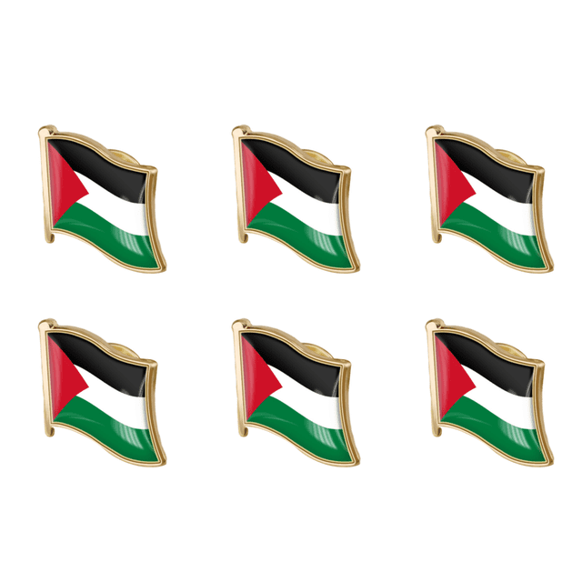 Insignias La Nacional Palestina Insignia Esmaltada Cristal Traje Recuerdo (19x18mm)