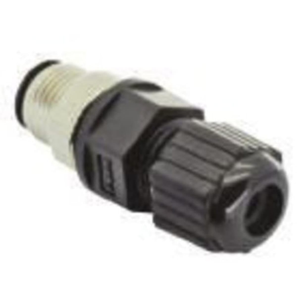 Pack of 1, Te Connectivity 18382752 Circular M12 Plug, 4 Position