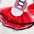 thumbnail image 3 of Combinaison-robe Tutu à Dos Nu pour Nouveau-Né et Tout-Petit Fille, Cape Rouge, Little Red Riding Hood, Tenues de Fête Cosplay, Costume 0-24 m, 3 of 5